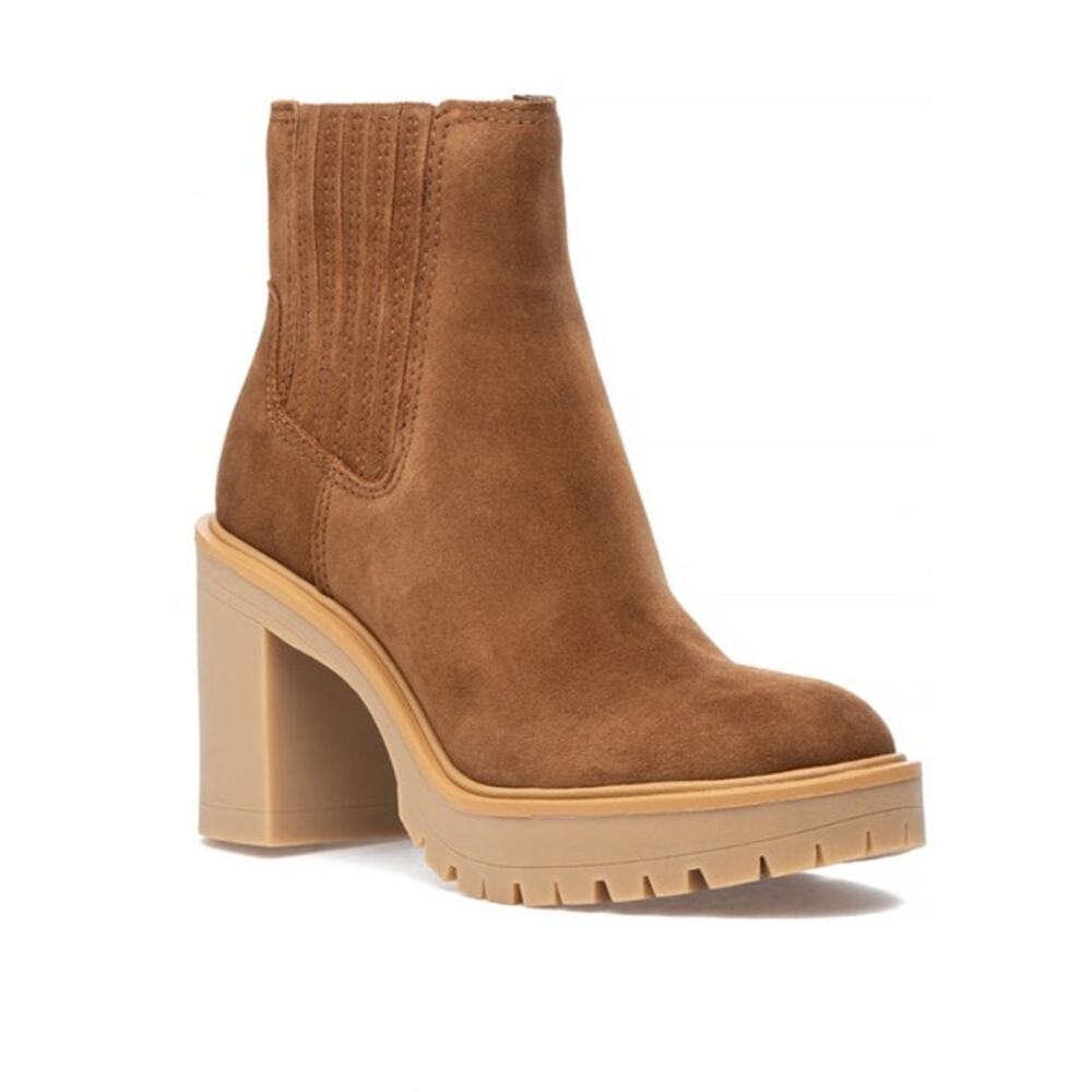 Dolce Vita ASTER H2O BOOT CAMEL Tan WATERPOOF lug Size 8